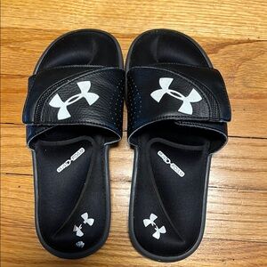 Under Armour Kids Black Slide Sandals